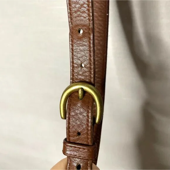 Vintage 90s Coach SoHo Tanned Leather Bucket Crossbody Bag Adjustable Strap 4156 - Picture 3 of 8